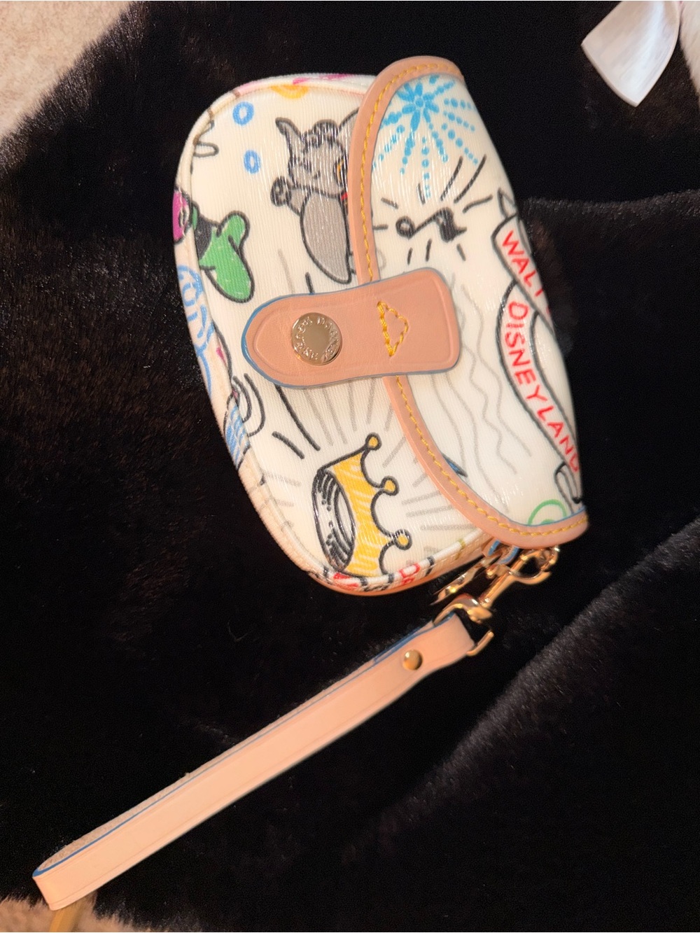 Disney Parks X Dooney and Bourke Multicolor Character Wristlet